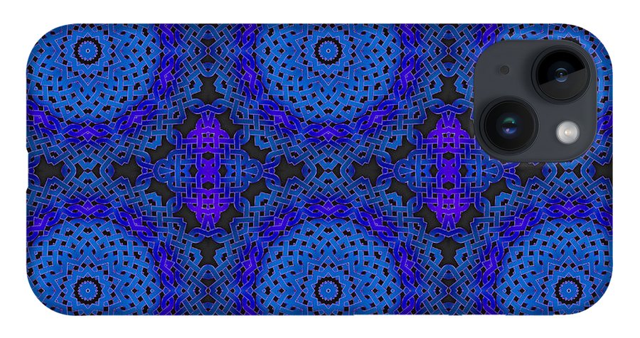 Blue Celtic Knot Kaleidoscope - Phone Case