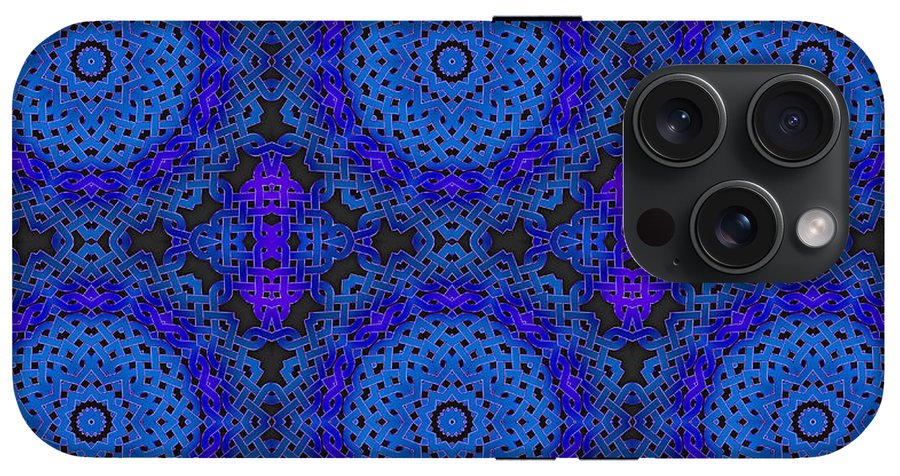 Blue Celtic Knot Kaleidoscope - Phone Case