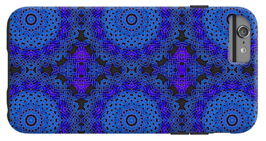 Blue Celtic Knot Kaleidoscope - Phone Case