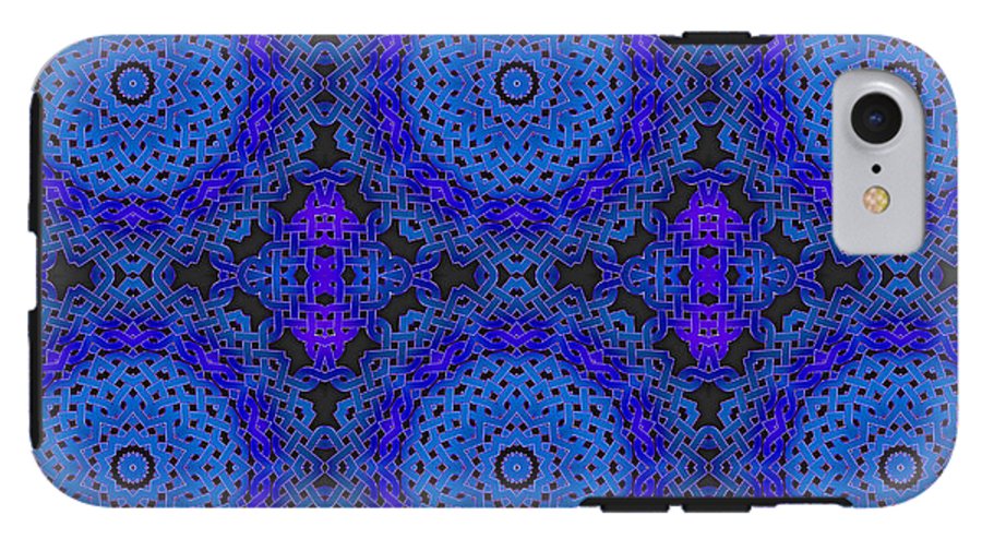 Blue Celtic Knot Kaleidoscope - Phone Case