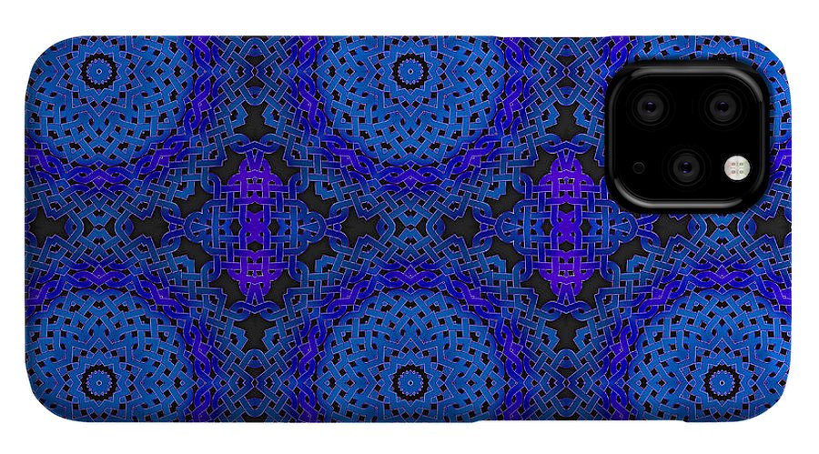 Blue Celtic Knot Kaleidoscope - Phone Case