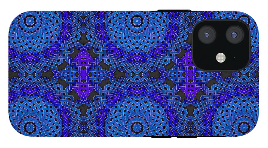 Blue Celtic Knot Kaleidoscope - Phone Case