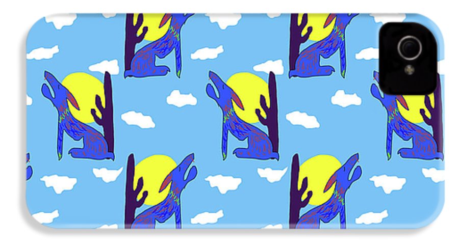 Blue Coyote Pattern - Phone Case