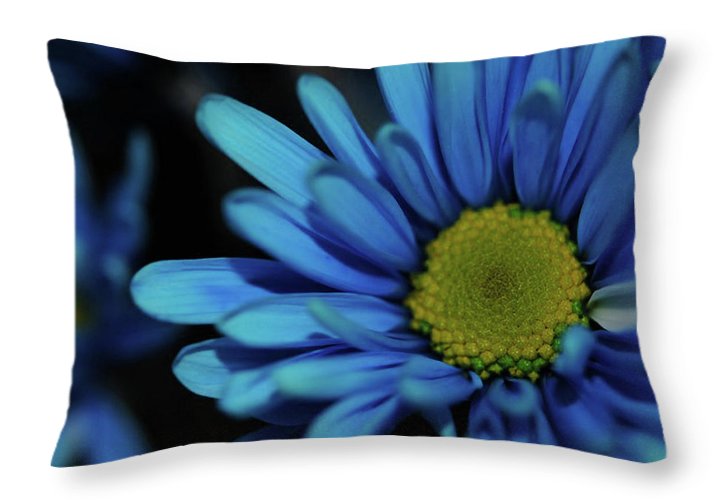 Blue Daisy - Throw Pillow