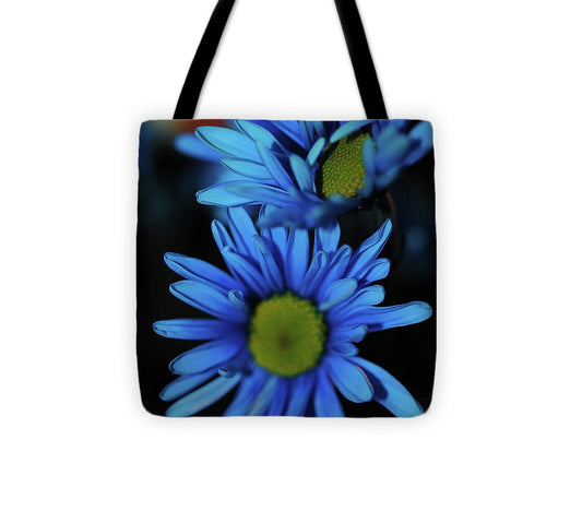 Blue Daisy Vertical - Tote Bag