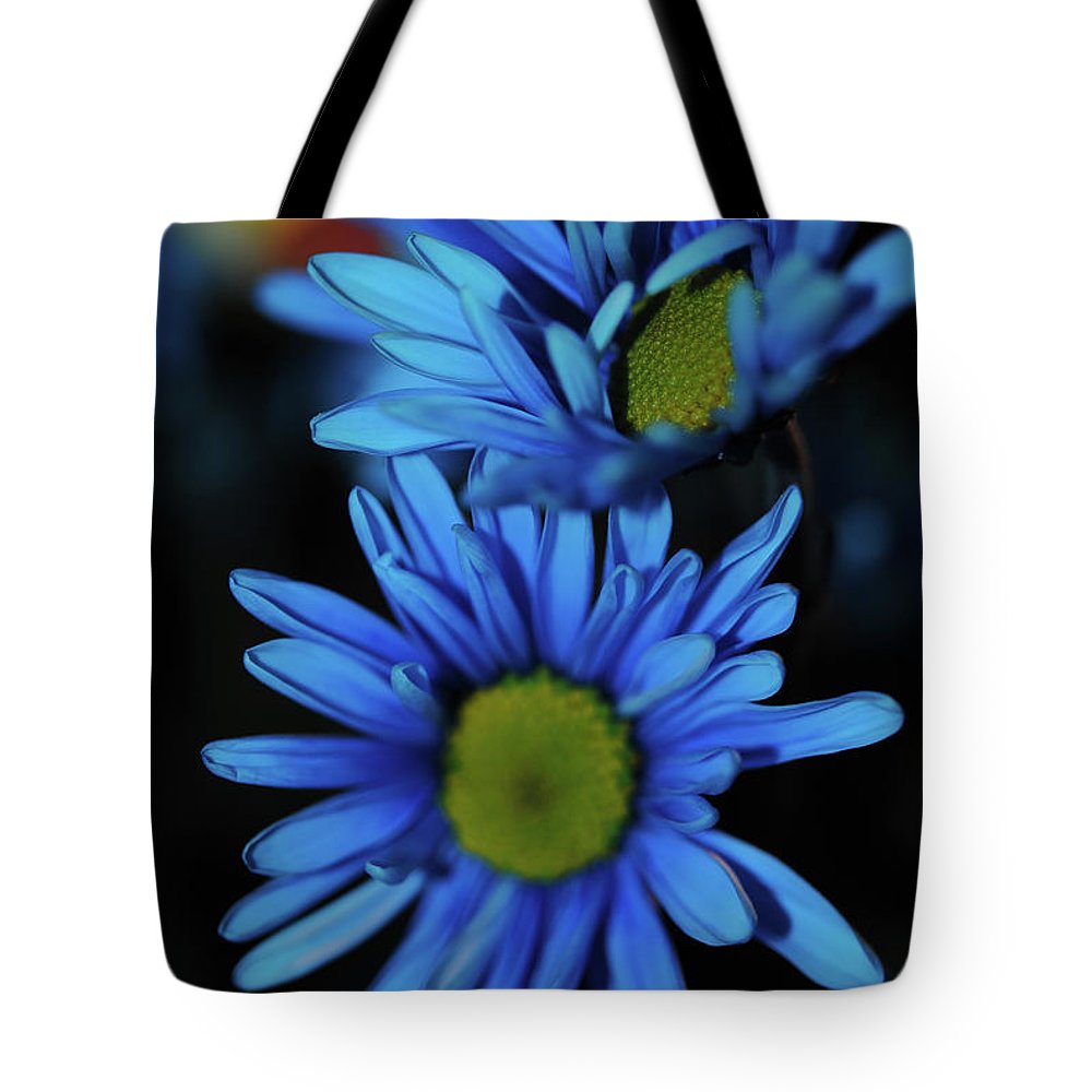 Blue Daisy Vertical - Tote Bag