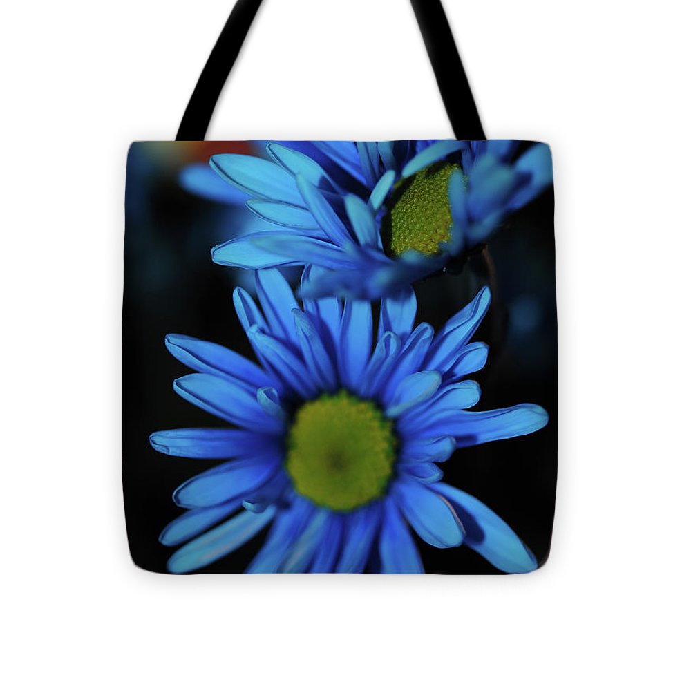 Blue Daisy Vertical - Tote Bag