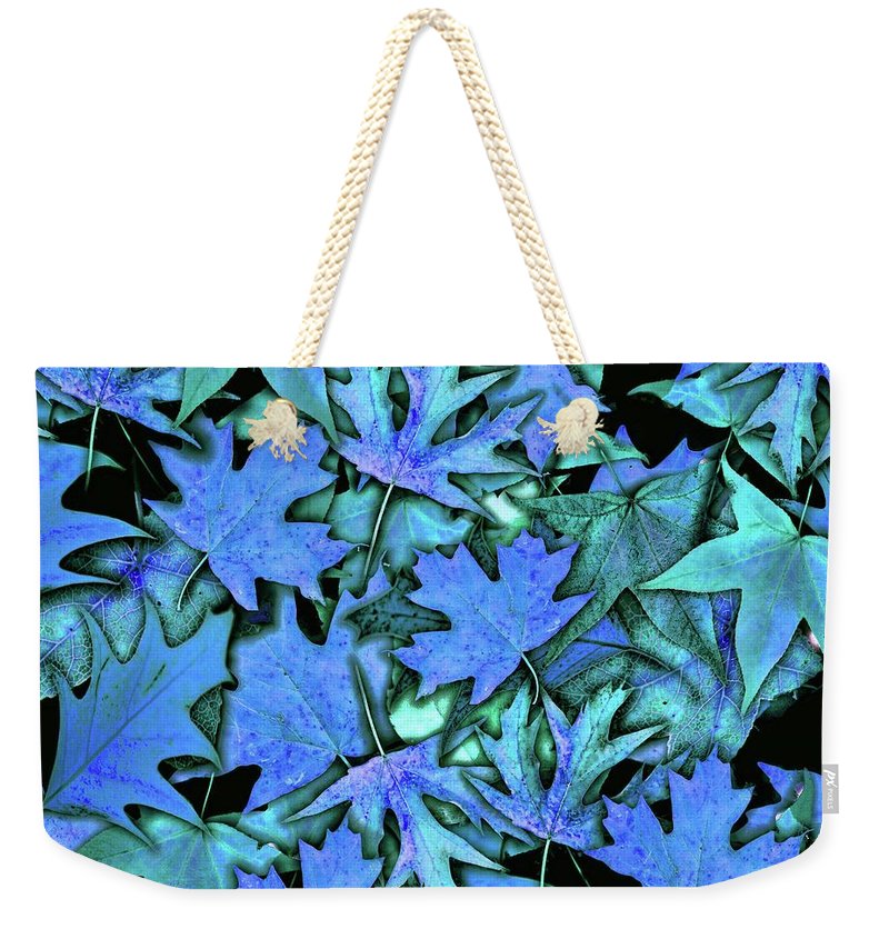 Blue Fall leaves - Weekender Tote Bag