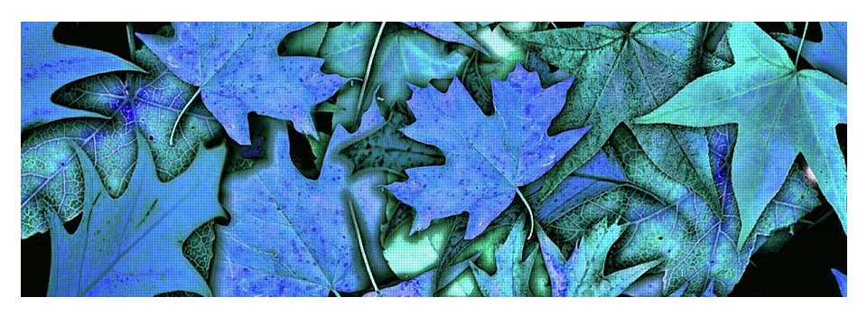 Blue Fall leaves - Yoga Mat