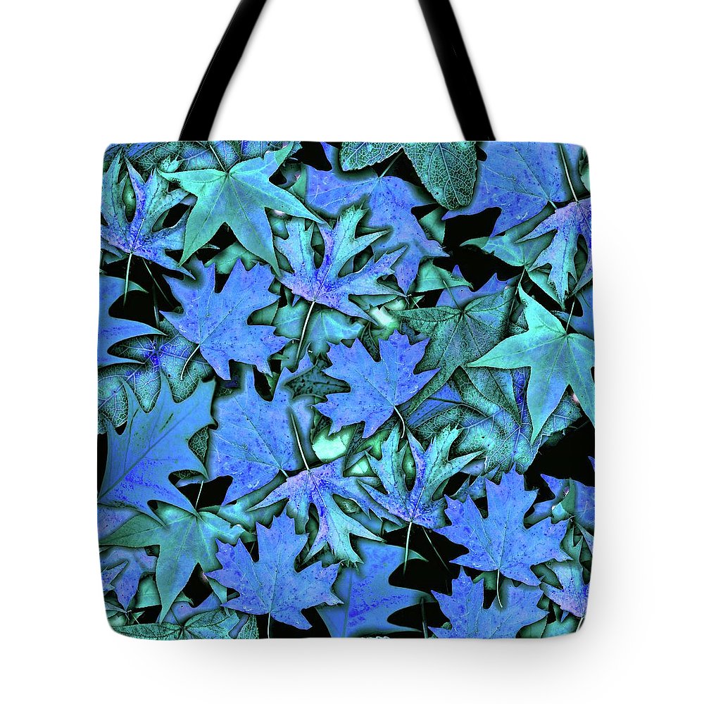 Blue Fall leaves - Tote Bag