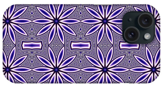 Blue Flower Kaleidoscope - Phone Case