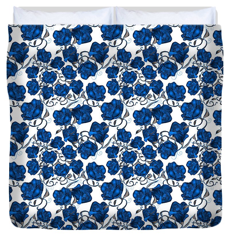 Blue Roses - Duvet Cover