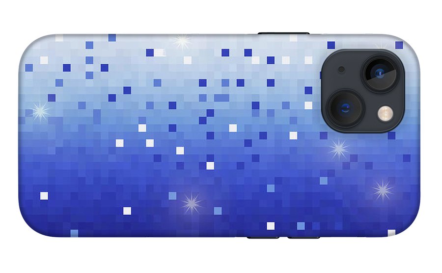 Blue Square Confetti - Phone Case