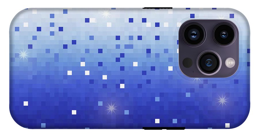 Blue Square Confetti - Phone Case