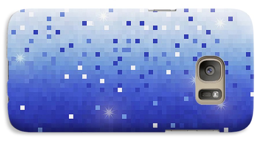 Blue Square Confetti - Phone Case