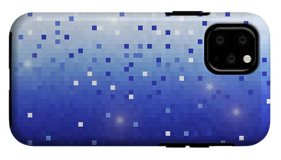 Blue Square Confetti - Phone Case