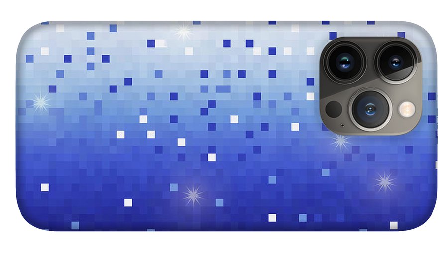 Blue Square Confetti - Phone Case