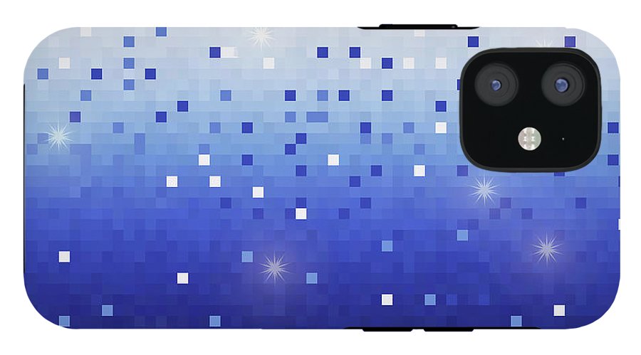 Blue Square Confetti - Phone Case