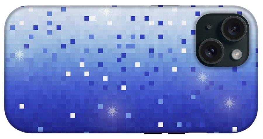 Blue Square Confetti - Phone Case