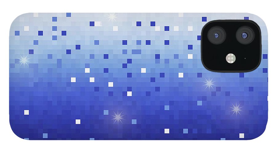 Blue Square Confetti - Phone Case