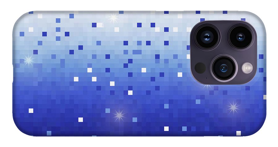 Blue Square Confetti - Phone Case