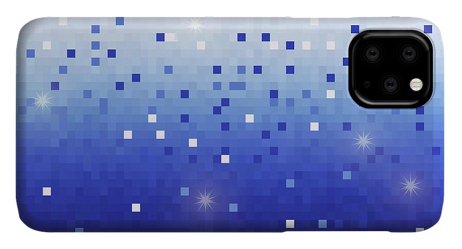 Blue Square Confetti - Phone Case