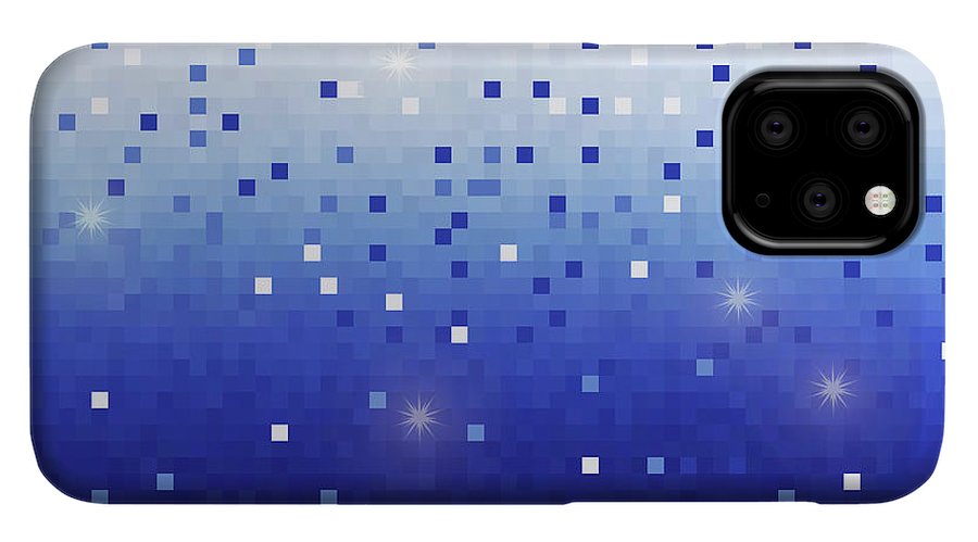 Blue Square Confetti - Phone Case