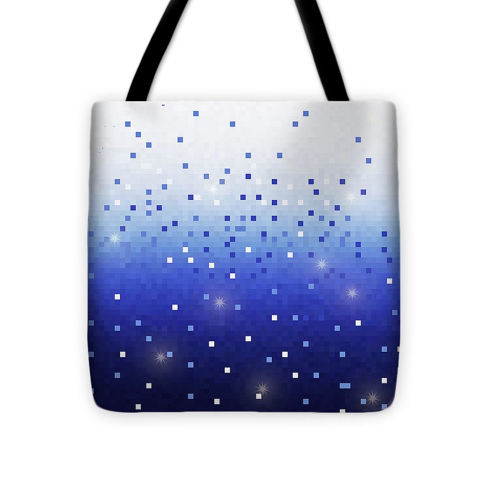 Blue Square Confetti - Tote Bag