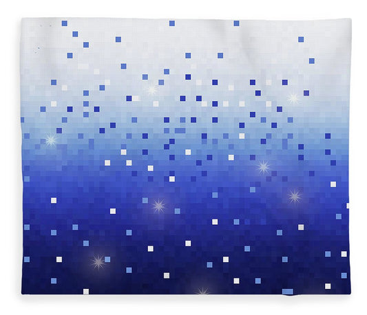 Blue Square Confetti - Blanket