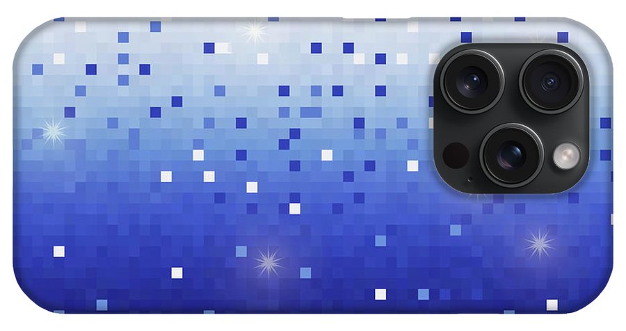 Blue Square Confetti - Phone Case