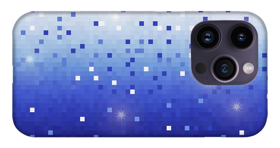 Blue Square Confetti - Phone Case