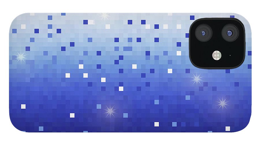 Blue Square Confetti - Phone Case