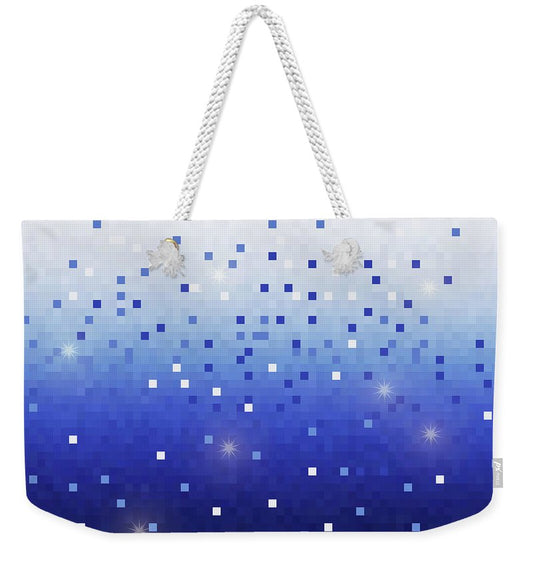Blue Square Confetti - Weekender Tote Bag