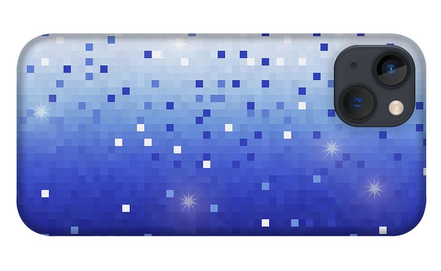 Blue Square Confetti - Phone Case