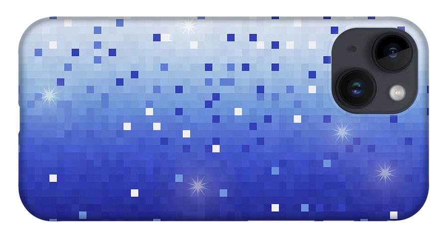 Blue Square Confetti - Phone Case