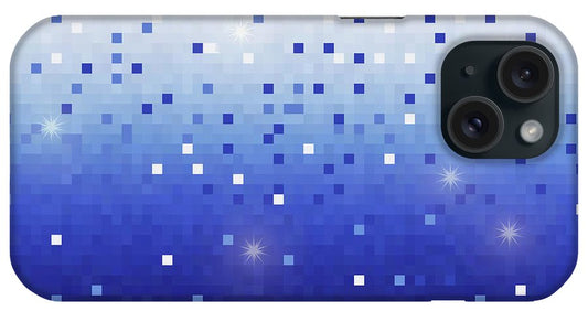 Blue Square Confetti - Phone Case