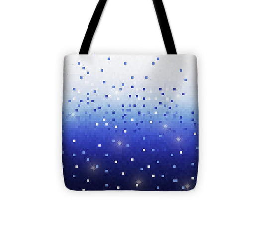 Blue Square Confetti - Tote Bag