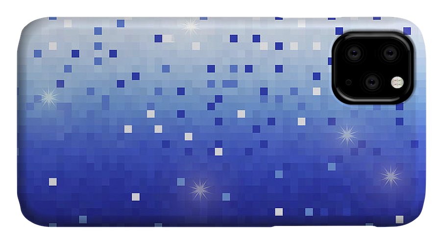 Blue Square Confetti - Phone Case