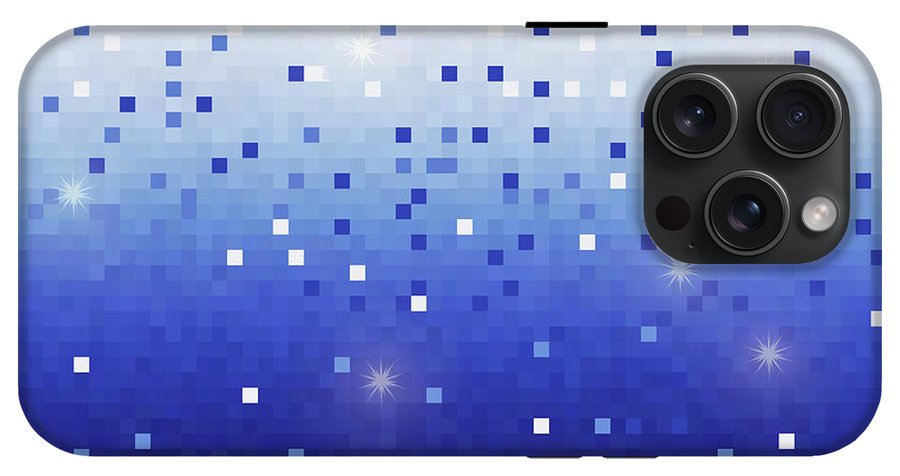 Blue Square Confetti - Phone Case