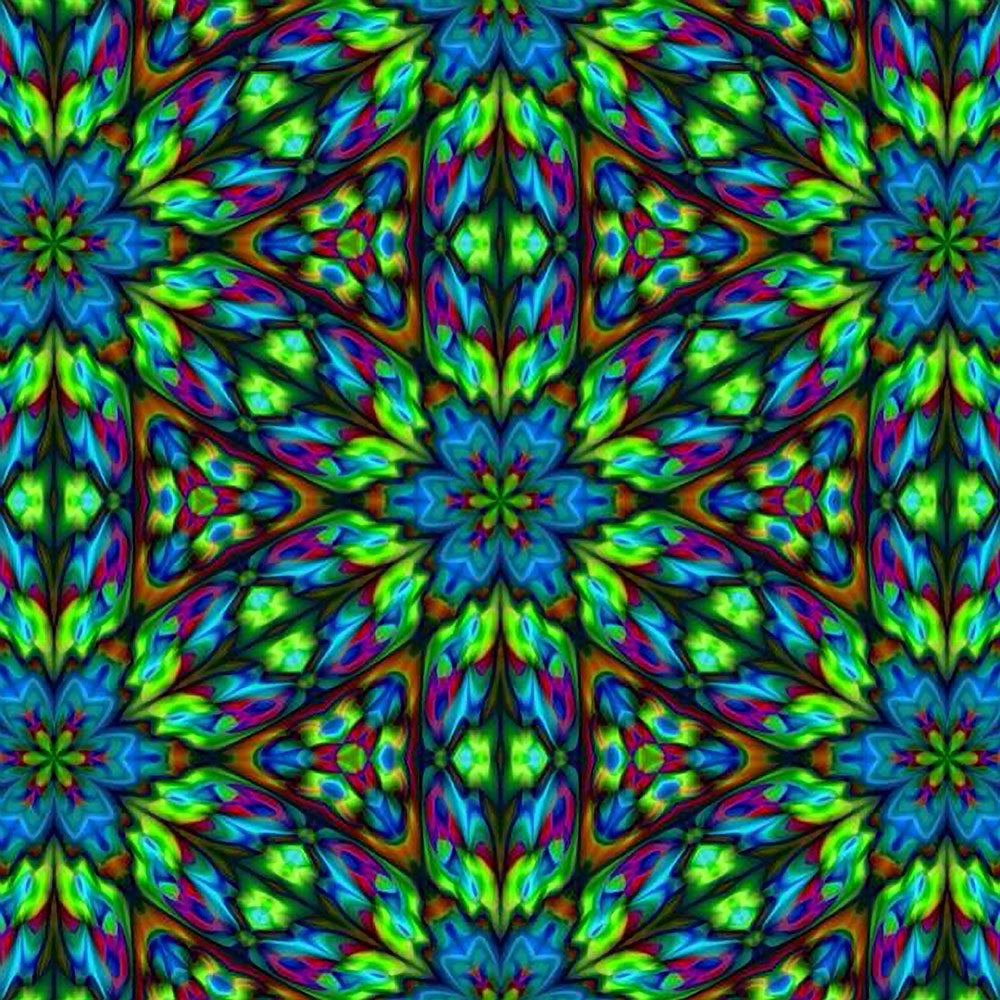 Blue and Green kaleidoscope Digital Image Download