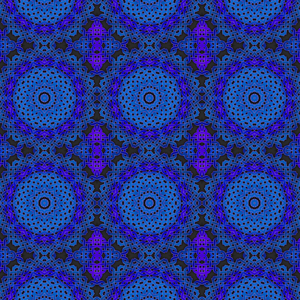 Blue Celtic Knot kaleidoscope Digital Image Download