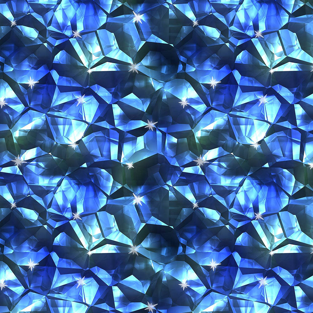 Blue Crystal Pattern Digital Image Download