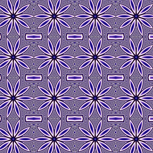 Blue Flower Kaleidoscope Digital Image Download