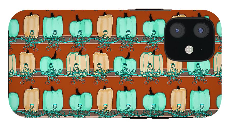 Bluegreen pumpkins - Phone Case