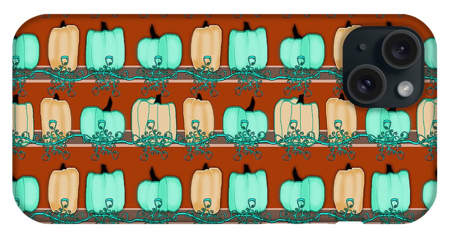 Bluegreen pumpkins - Phone Case