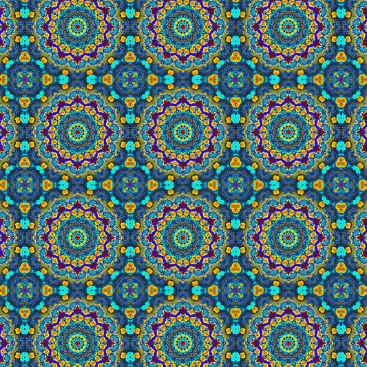 Blue Green Blur Kaleidoscope Digital Image Download