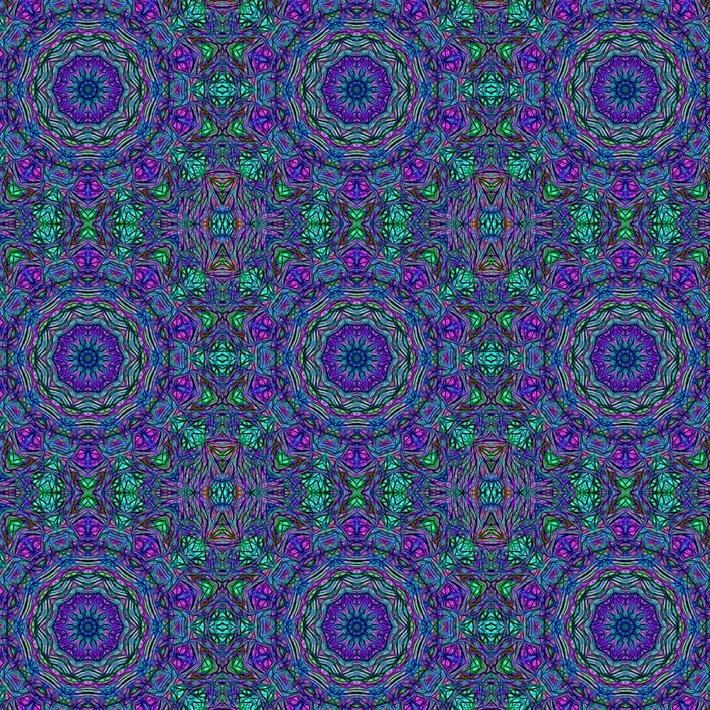 Blue Green Purple Kaleidoscope Digital Image Download