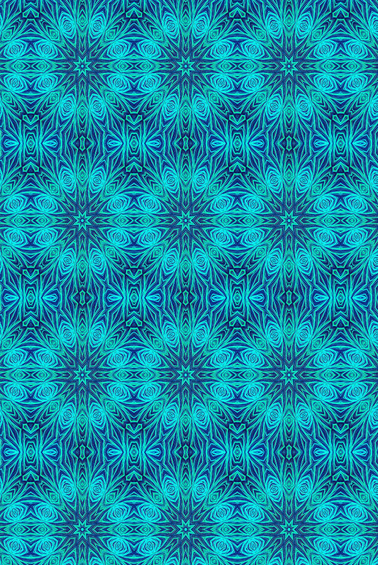 Blue Ice Kaleidoscope Digital Image Download