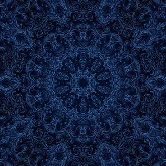 Blue Velvet Kaleidoscope Digital Image Download