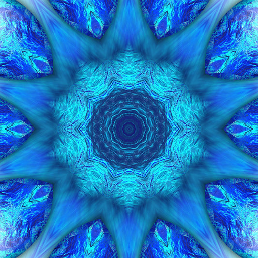 Blue Water Kaleidoscope Digital Image Download